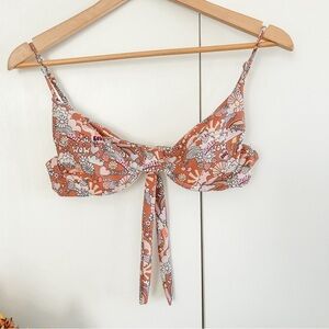 SKATIE Underwire Happy Smile Love Print Bikini Top ✨ Sz M